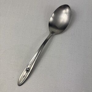 Sears Roebuck Provincial Rose Stainless Tradition‎ Serving Spoon 8 3/8"